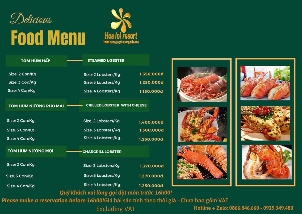Menu page 1