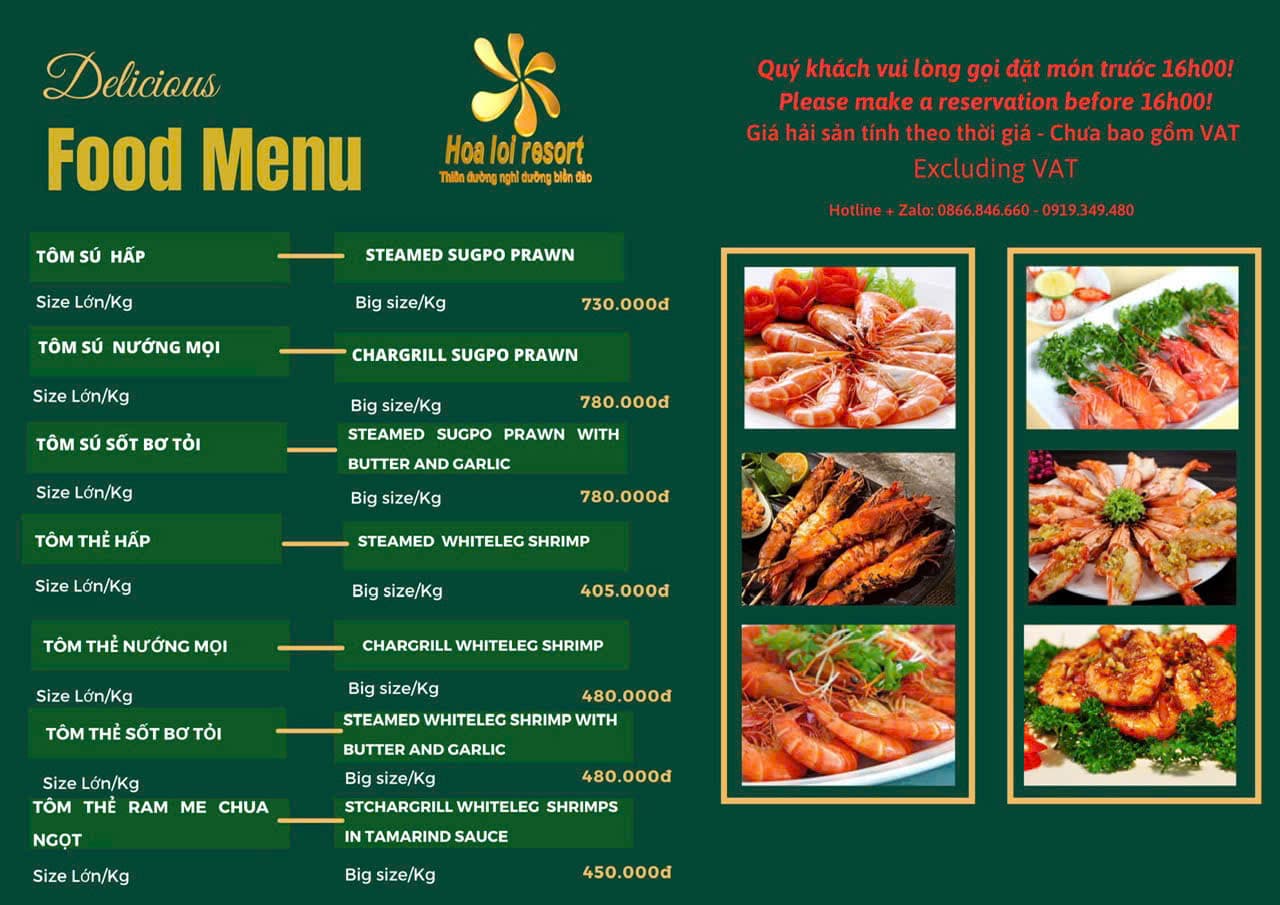 Menu page 3