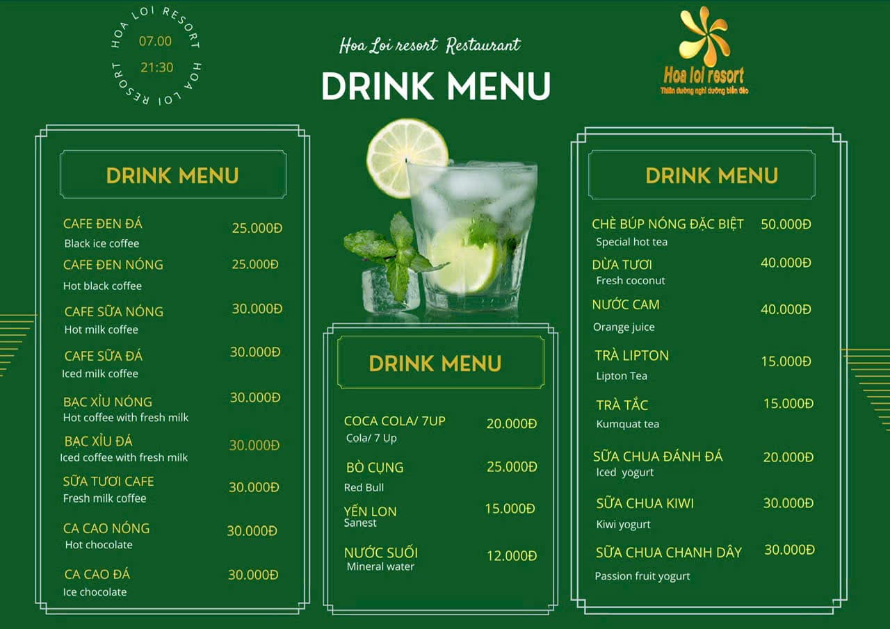 Menu page 4