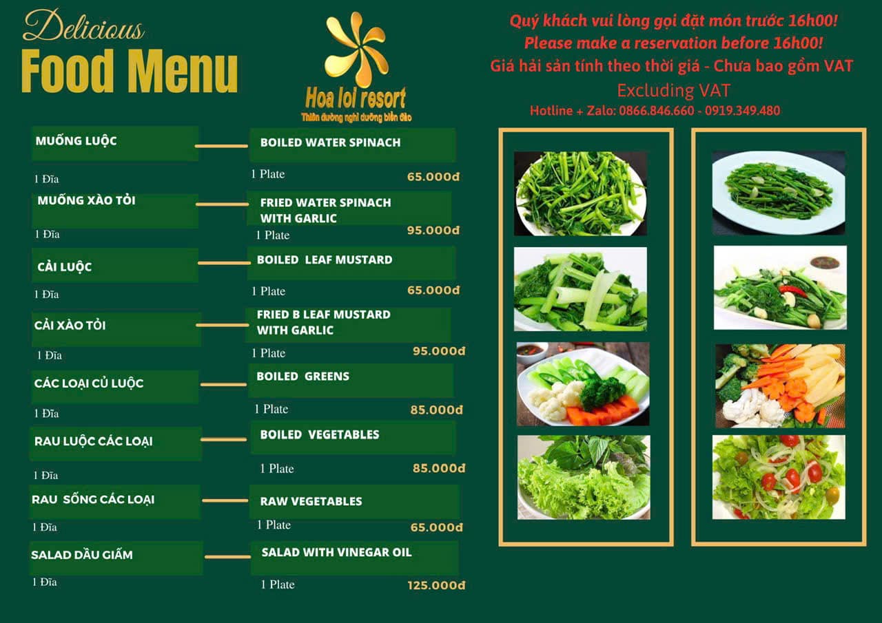 Menu page 13